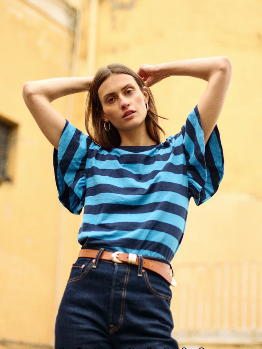 Nation Camille Ruffle Tee - MINT! - Picture 2 of 10